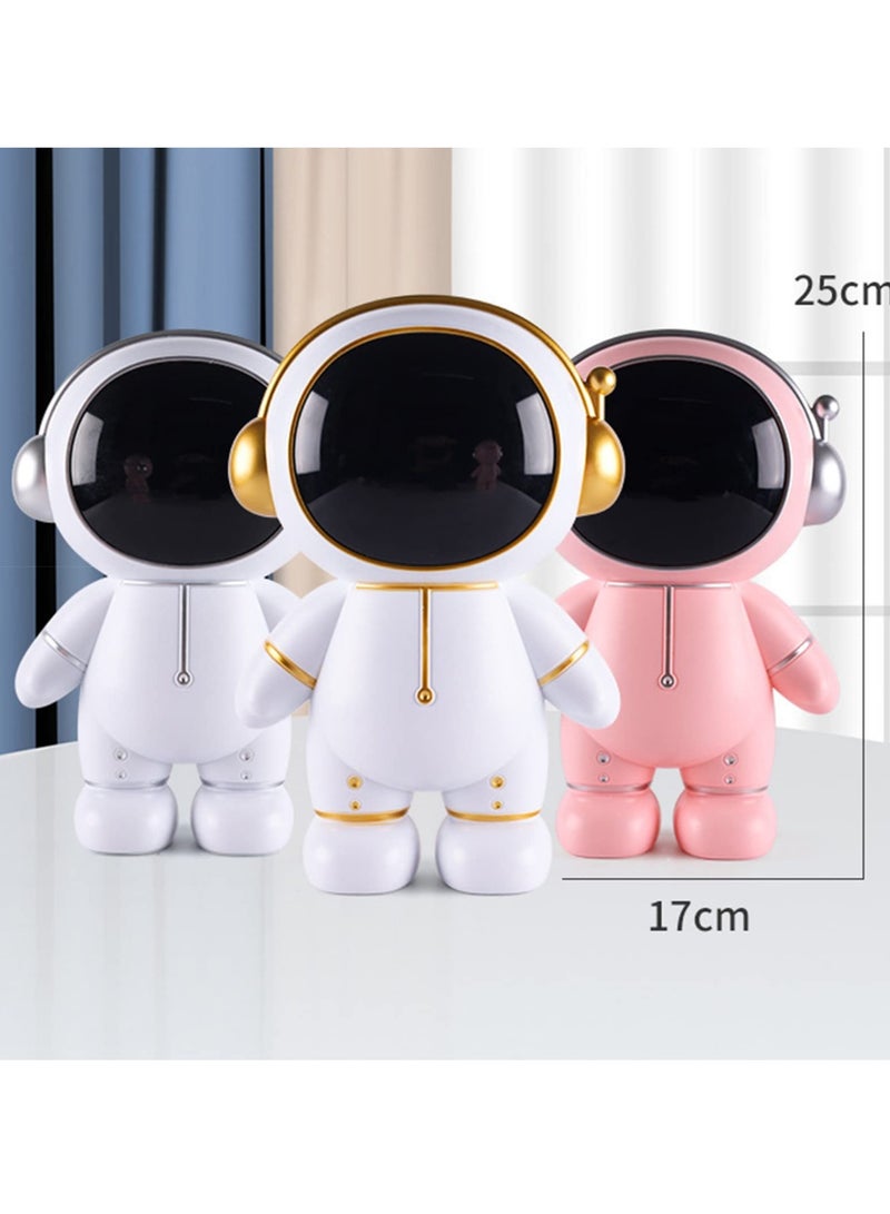 SYOSI, Coin Bank in Astronaut Shape with Removable Cover, Indestructible Plastic Coin Bank, Funny Astronaut Decorationsfor Kids, Boys, Girls