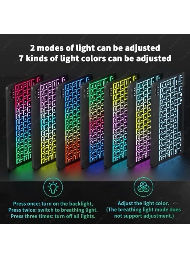 Arabic and English Backlit Keyboard Case Compatible with Xiaomi Mi Pad 6 / Pad 6 Pro 11 Inch 2023 Bluetooth Keyboard Mouse Cover For Mi Pad 6/6 Pro