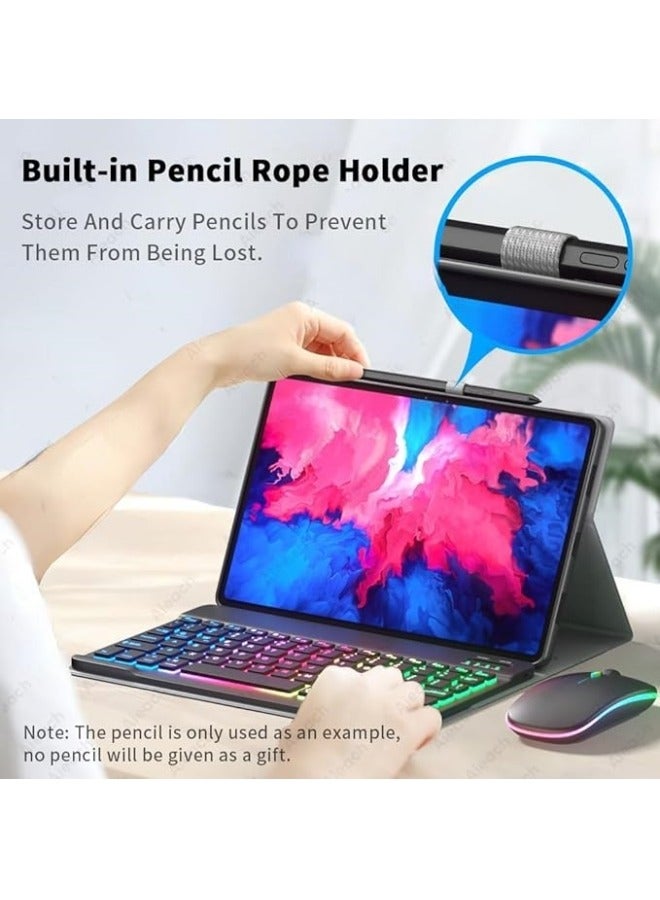 Arabic and English Backlit Keyboard Case Compatible with Xiaomi Mi Pad 6 / Pad 6 Pro 11 Inch 2023 Bluetooth Keyboard Mouse Cover For Mi Pad 6/6 Pro