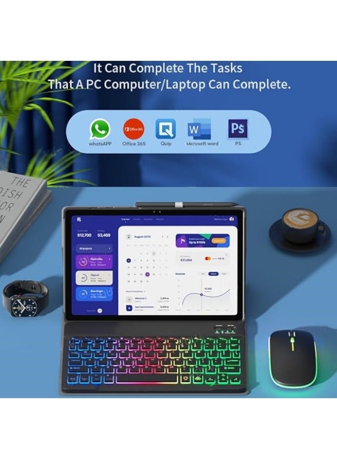 Arabic and English Backlit Keyboard Case Compatible with Xiaomi Mi Pad 6 / Pad 6 Pro 11 Inch 2023 Bluetooth Keyboard Mouse Cover For Mi Pad 6/6 Pro