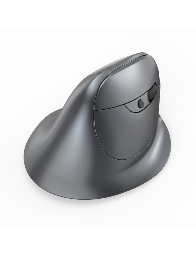 F26C Bluetooth Vertical Mouse, Wireless Ergonomic Mice, with OLED Screen RGB USB Optical, Rechargeable Mouse, for PC Laptop Gaming