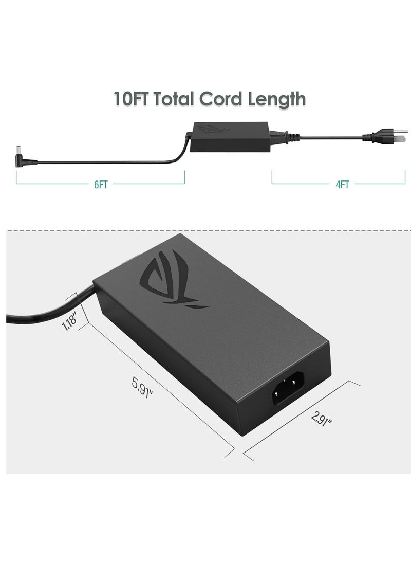 Asus Rog Laptop Charger, 180W Adapter Power Supply for Asus ROG Zephyrus G14 G15 GA401I GA401IV GA401IH GA401IU GA502IU GA502DU Asus TUF TUF505DU TUF705DU FX705G FX705D FX505D ADP-180UB D