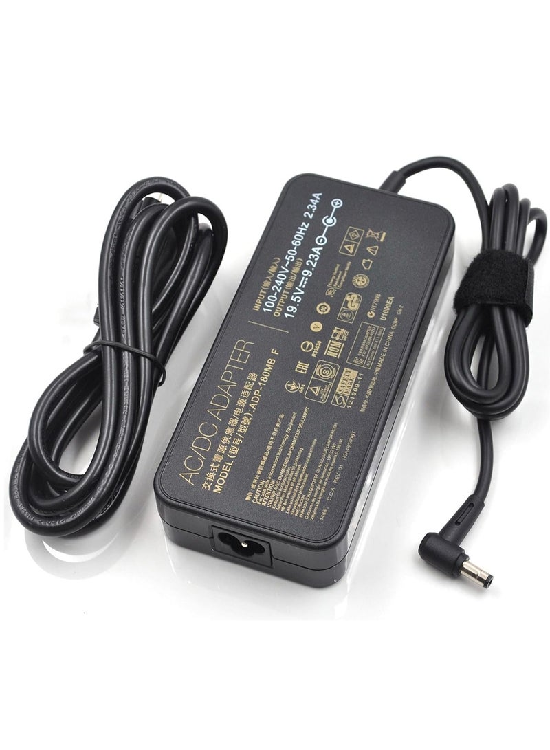 Asus Rog Laptop Charger, 180W Adapter Power Supply for Asus ROG Zephyrus G14 G15 GA401I GA401IV GA401IH GA401IU GA502IU GA502DU Asus TUF TUF505DU TUF705DU FX705G FX705D FX505D ADP-180UB D