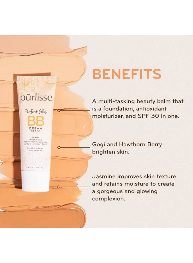 Perfect Glow Bb Cream Spf 30: Clean & Cruelty-Free, Medium Flawless Coverage, Hydrates With Jasmine | Light Medium 1.4Oz