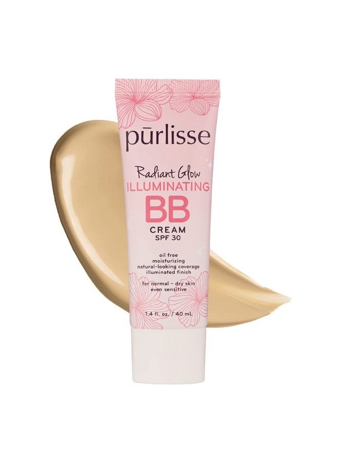 Radiant Glow Illuminating Bb Cream Spf30 Hydrating And Moisturizing Natural Organic Cruelty-Free Sulphate & Paraben Free For All Skin Even Sensitive Skin 1.4 Fl Oz (Light Medium)