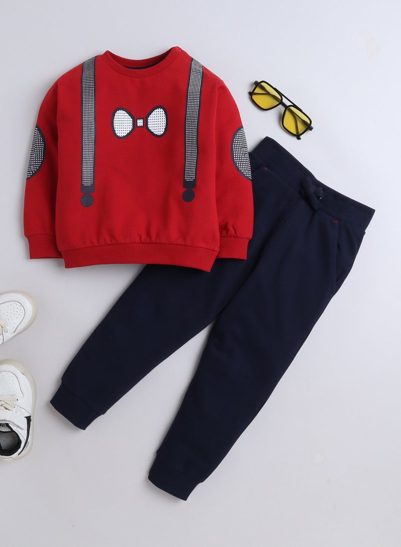 Boys 2-Piece Graphic Printed Sweatshirt and  Jogger Set