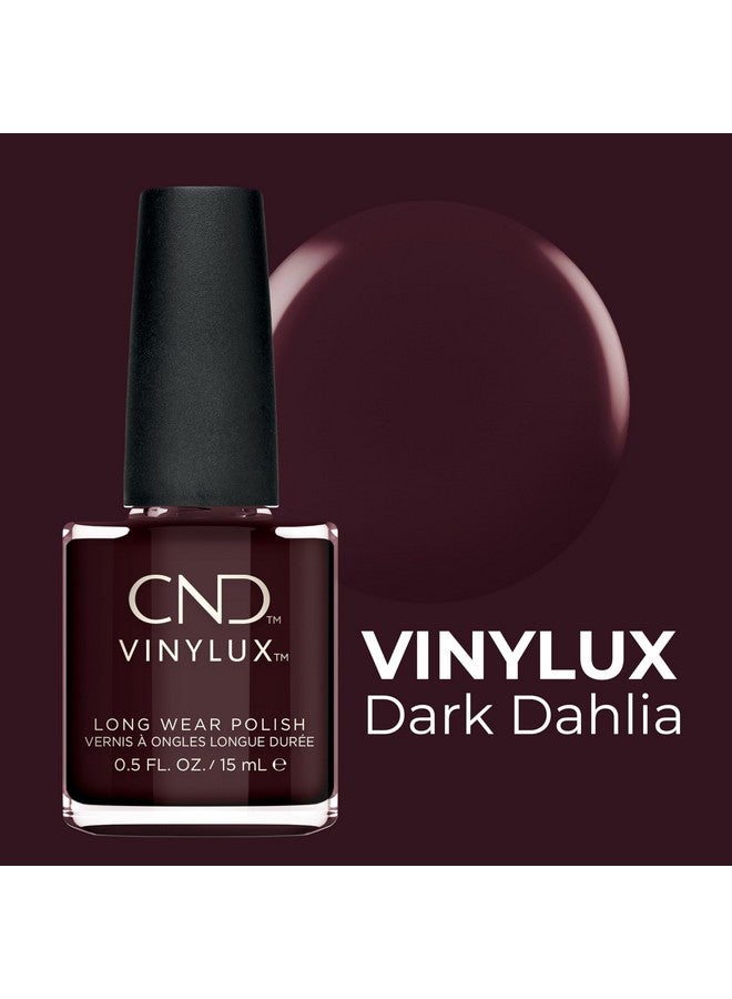 Vinylux Longwear Purple Nail Polish, Gellike Shine & Chip Resistant Color, Dark Dahlia, 0.5 Fl. Oz