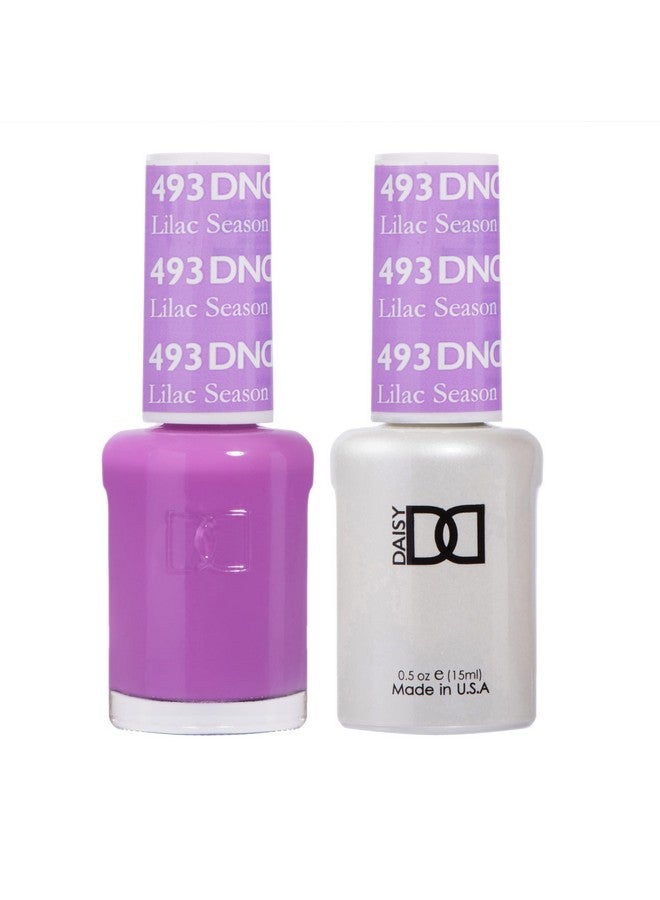 Dnd Gel Polish Set 1 Each Of Purple Gel Polish And Purple Nail Polish 493 Lilac Season 0.5 Fl Oz