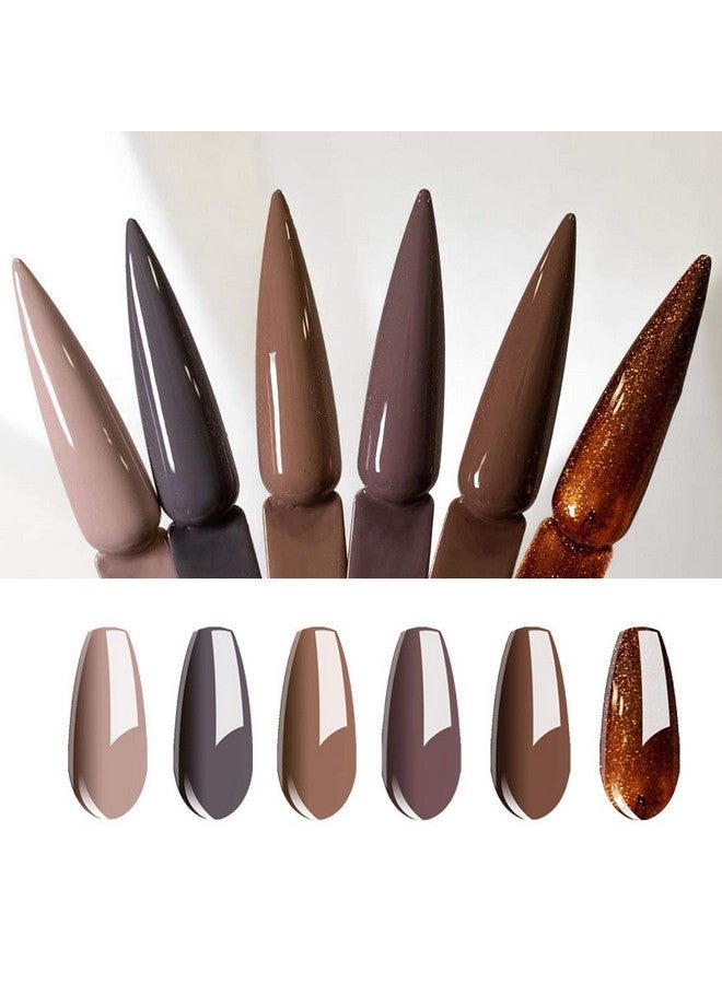 24Pcs Nail Gel Polish Set Red Purple Brown Nude Classic Color Serie Soak Off Uv Led Varnish Beauty Nail Art Long Lasting 8Ml