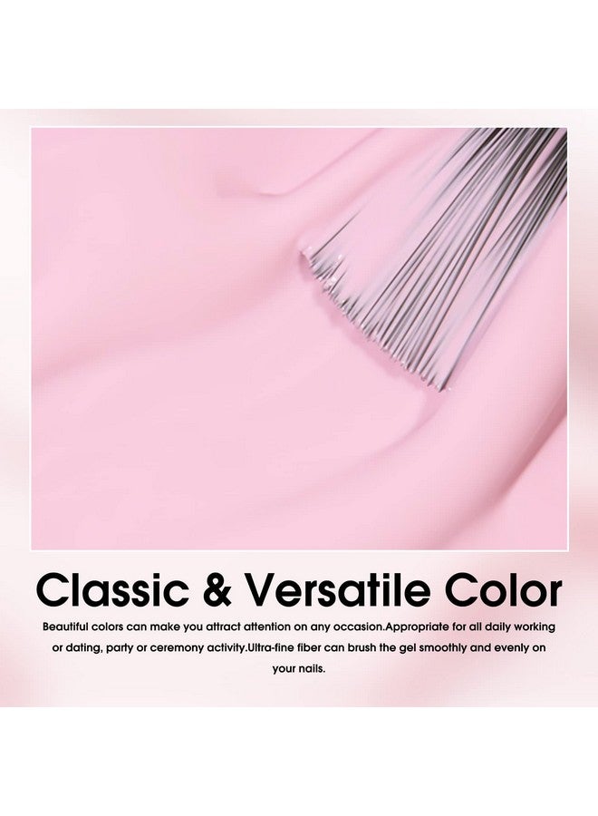 Venalisa Hema Free Pink Gel Nail Polish Set 6 Colors Popular Nude Pink Gel Polish Kit, Soak Off Led Nail Lamp Light Pink Gel Manicure Kit Diy At Home Salon Gifts For Women Girls