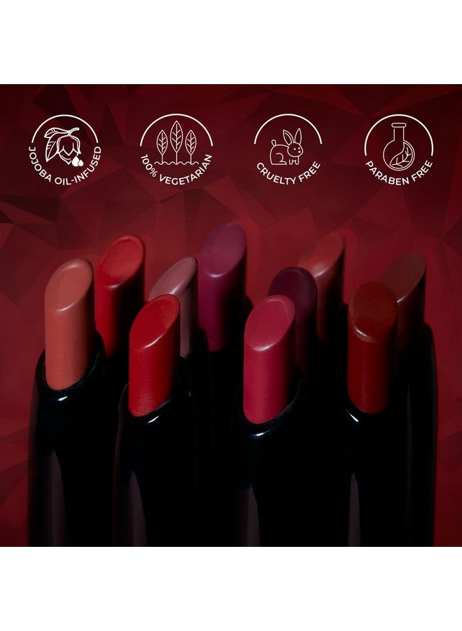 Matte Attack Lipstick For Women | Transferproof & Smudgeproof | Lasts Upto 12Hrs | Enriched With Jojoba Oil | 2Gm - Red Zeppelin