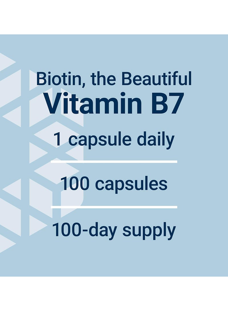 Biotin Essential Nutrient For Healthy Hair And Nails - 600 Mg Caps 100'S