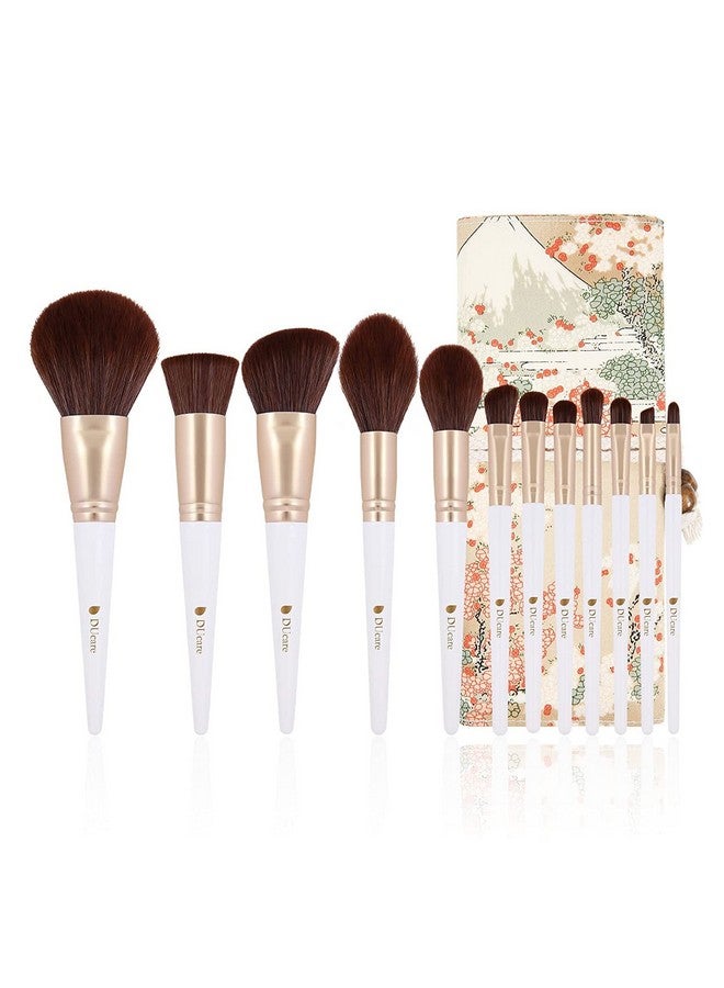 Makeup Brush Set 12Pcs Professional Essential Face Eye Shadow Eyeliner Foundation Blush Lip Brushes