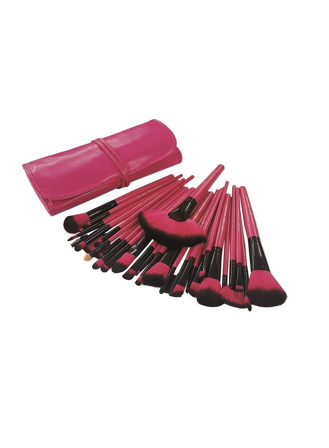 30 Piece Makeup Brush Set (Pink) Premium Synthetic Makeup Brushes Cruelty Free Vegan Brushes, Kabuki Foundation