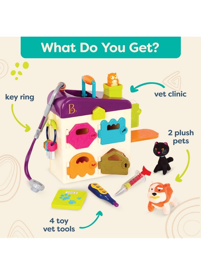 Toy Vet Set For Toddlers Kids Pet Care Set Pretend Play Set Vet Clinic Tools Plush Toys 2 Years + Pet Vet