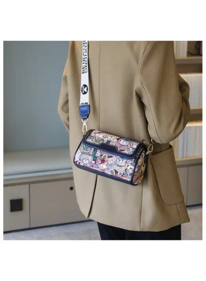 Cartoon Bear Purses Ladies Handbags Embroidery Cosmetic Bag For Women Handbag