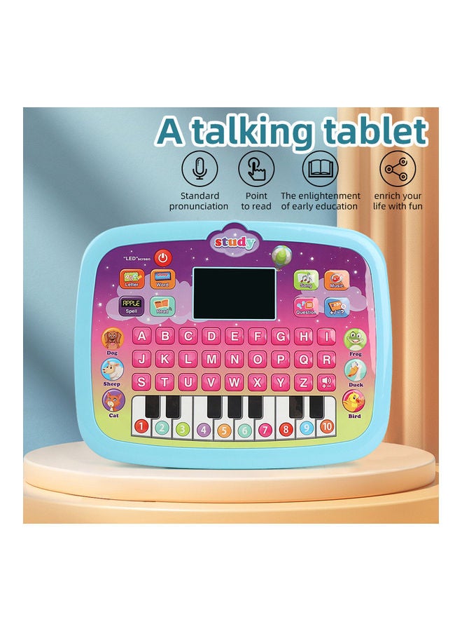 Led Screen Childrens Tablet Learning Toy Model Educational English Point Reading Machine 23.5X18.5X2.5cm