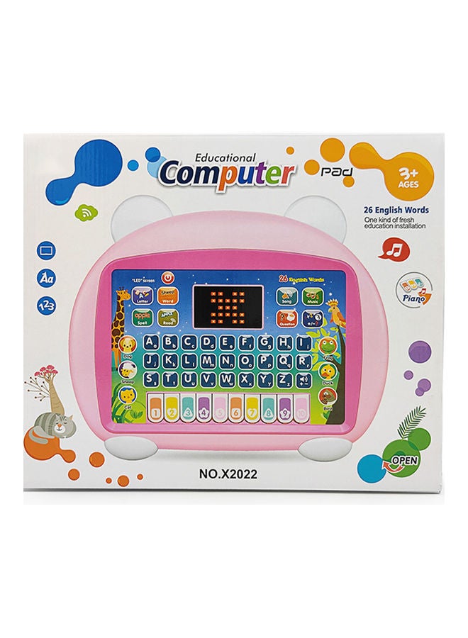 Led Screen Childrens Tablet Learning Toy Model Educational English Point Reading Machine 23.5X18.5X2.5cm