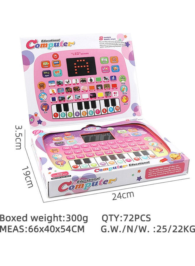 Led Screen Childrens Tablet Learning Toy Model Educational English Point Reading Machine 23.5X18.5X2.5cm
