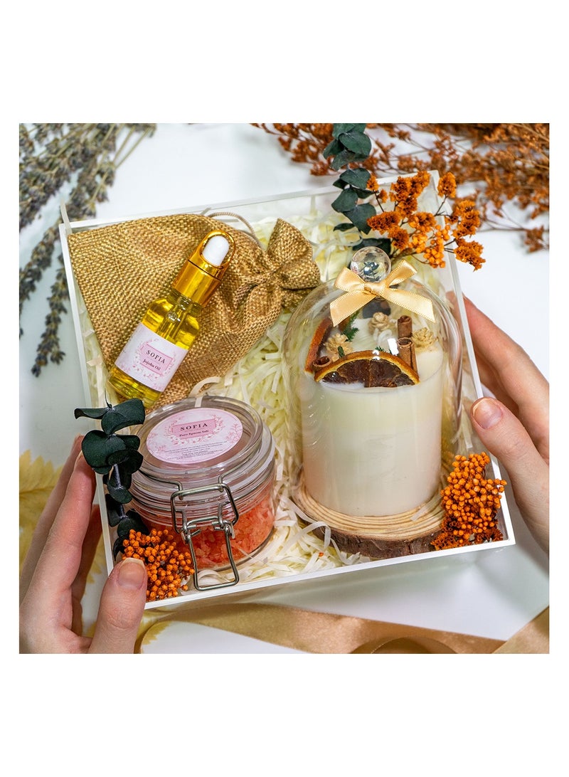 Luxe Spa Retreat Essentials Candle Gift Set, Birthday Gift, Best Gift