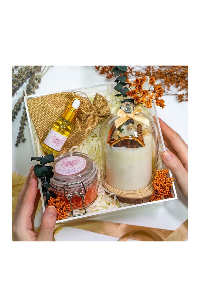 Luxe Spa Retreat Essentials Candle Gift Set, Birthday Gift, Best Gift