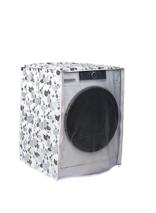 Front Load Washing Machine Cover For Lg 6.5 Kg & 8Kg (63Cmsx63Cmsx81Cms Half Whitegrey)