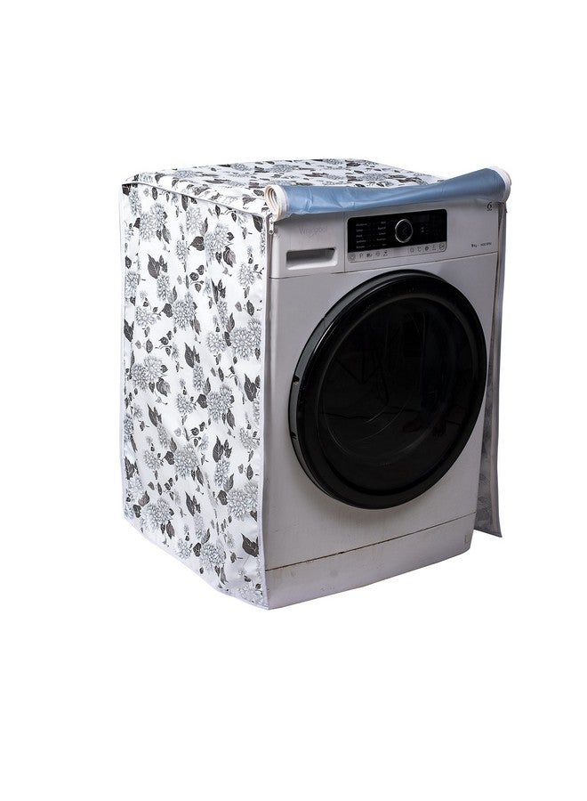 Front Load Washing Machine Cover For Lg 6.5 Kg & 8Kg (63Cmsx63Cmsx81Cms Half Whitegrey)