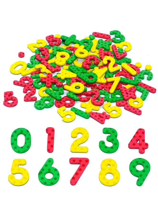 102Pcs Magnetic Numbers For Basic Math Mathematics Education (Stars Background)