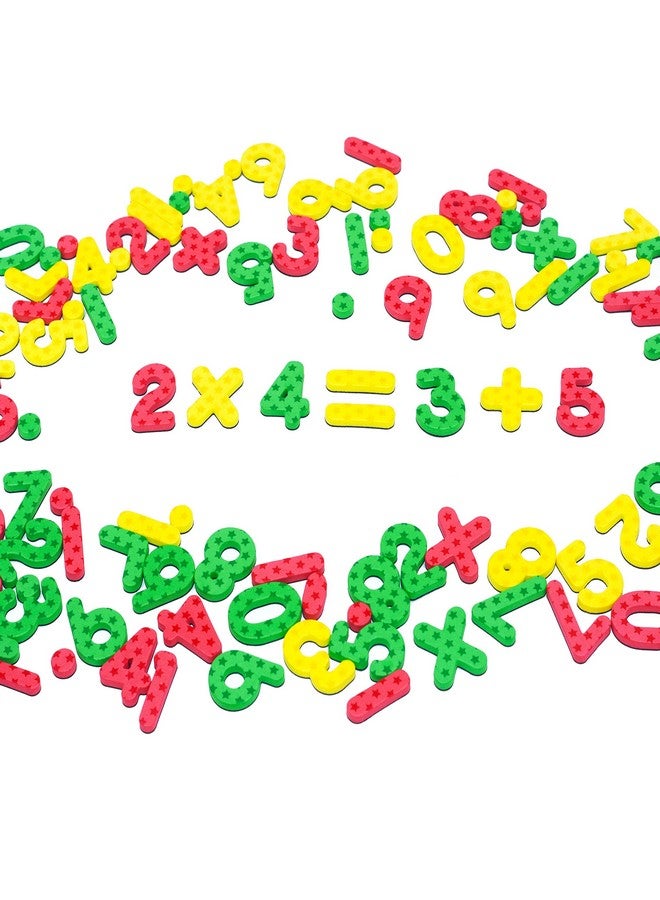 102Pcs Magnetic Numbers For Basic Math Mathematics Education (Stars Background)