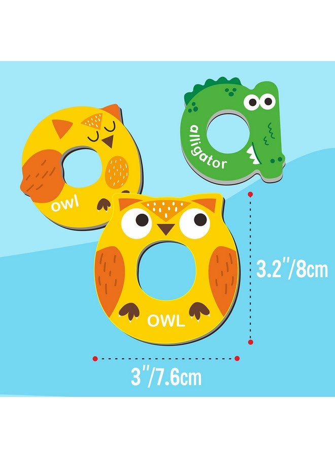 52 Magnetic Alphabet 26 Uppercase & 26 Lowercase Letters Adorable Animal Shape Alphabet Abc Magnets For Fridge Educational Spelling Learning Games Toys Set For Kids Toddlers 3 4 5 Years Old