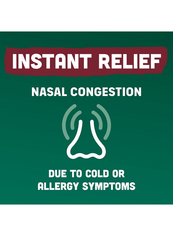 No Drip Severe Congestion Maximum Strength Nasal Spray - 12 Hour Nasal Spray Relief For Nose Congestion, Nasal Swelling, And Allergies - 2 X 0.5 Fl Oz Bottles - Pack Of 1