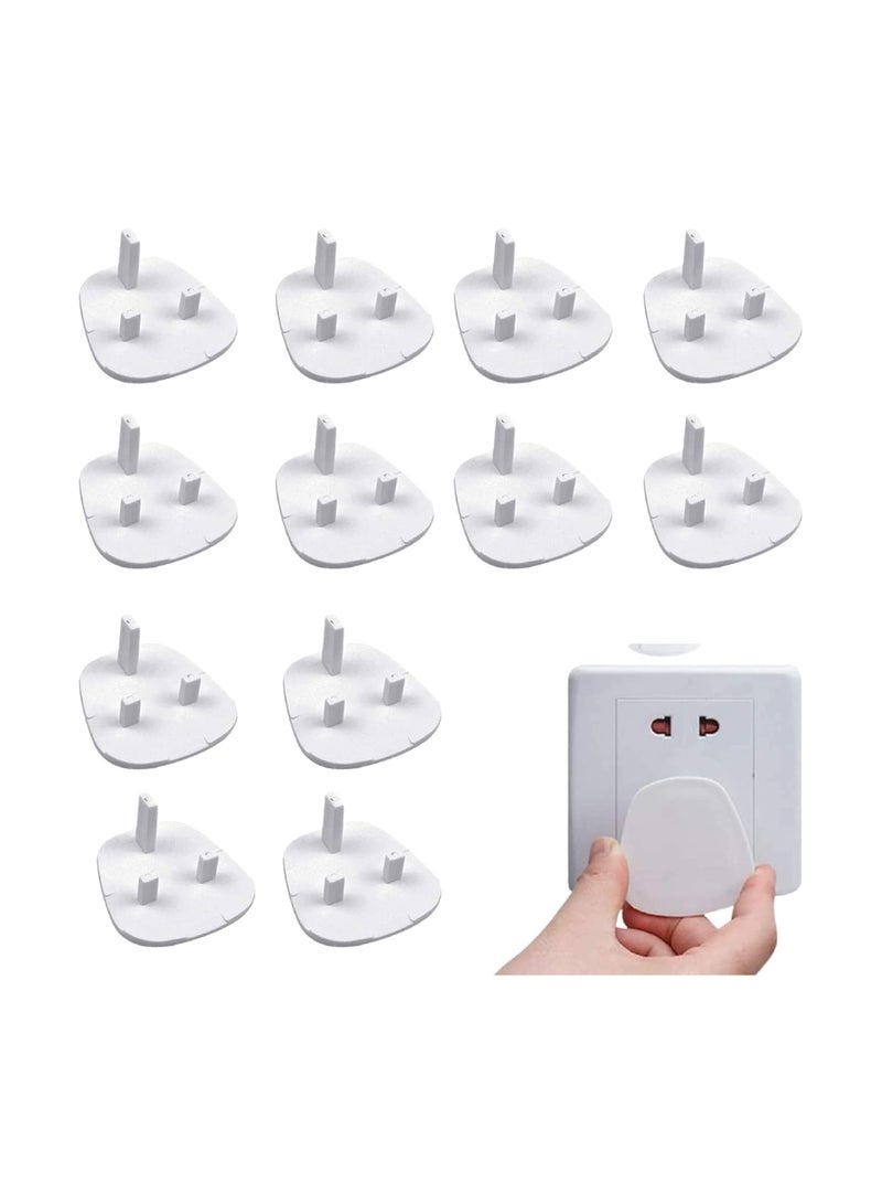 12pcs per Pack Baby Proofing Plug Covers, White Outlet Covers Safety Covers, Electrical Protectors for your Child and Babies at Home