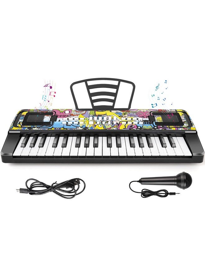 Piano Keyboard For Kids, Piano For Kids Music Keyboards 37 Keys Electronic Pianos With Music Book Bracket Musical Toys For Toddlers Kids Beginners 3 8 Years Old Girls Boys