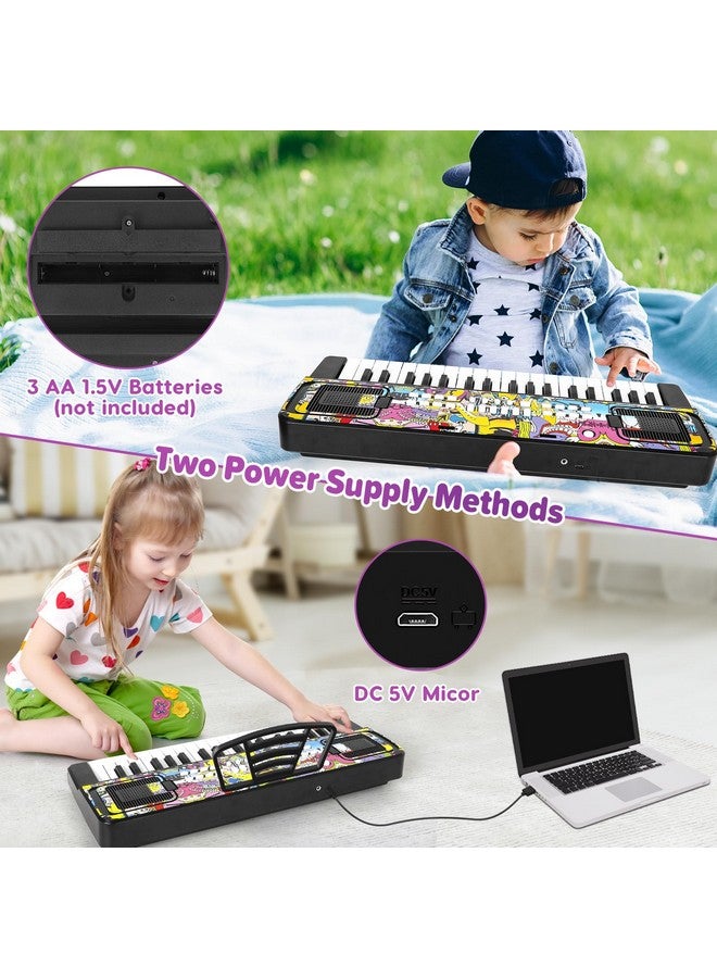 Piano Keyboard For Kids, Piano For Kids Music Keyboards 37 Keys Electronic Pianos With Music Book Bracket Musical Toys For Toddlers Kids Beginners 3 8 Years Old Girls Boys