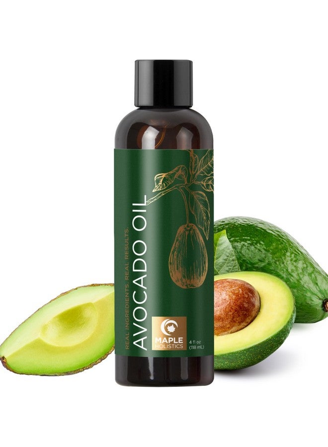 Avocado Oil For Hair And Skin 100% Pure Avocado Oil For Skin And Nail Care Plus Dry Hair Treatment And Facial Oil Moisturizer Natural Hair Oil And Carrier Oil For Essential Oils Mixing (4 Fl Oz)