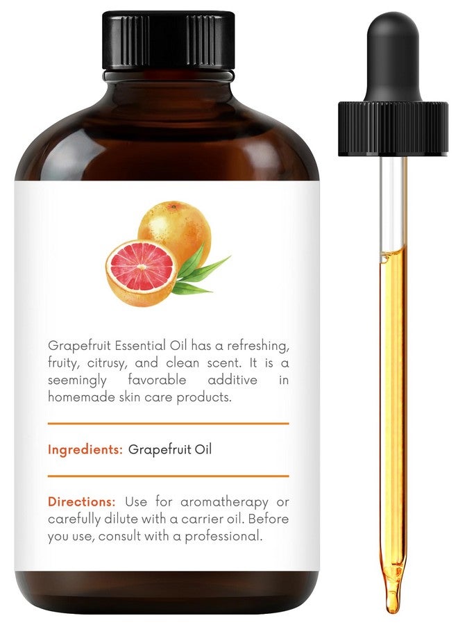 Grapefruit Essential Oil Huge 4 Fl Oz 100% Pure And Natural Premium Grade With Glass Dropper