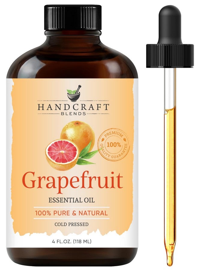 Grapefruit Essential Oil Huge 4 Fl Oz 100% Pure And Natural Premium Grade With Glass Dropper