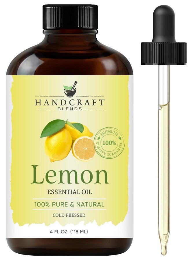 Lemon Essential Oil Huge 4 Fl Oz 100% Pure And Natural Premium Grade With Glass Dropper