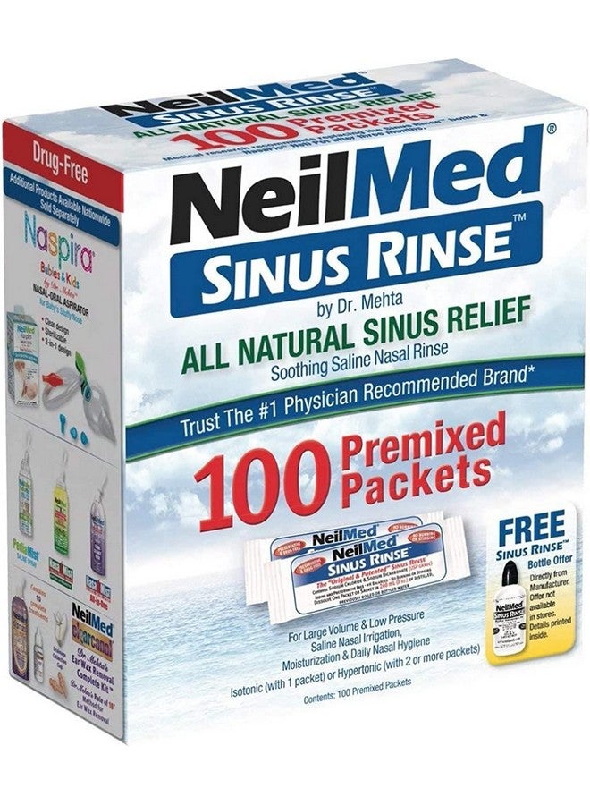 Sinus Rinse Nasal Rinse Refill Kit 100 Per Box