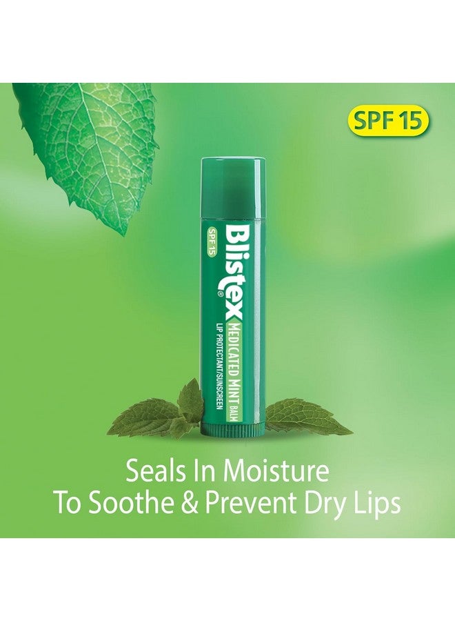 Lip Balm Spf 15 Mint, 0.15 Oz (Pack Of 4)