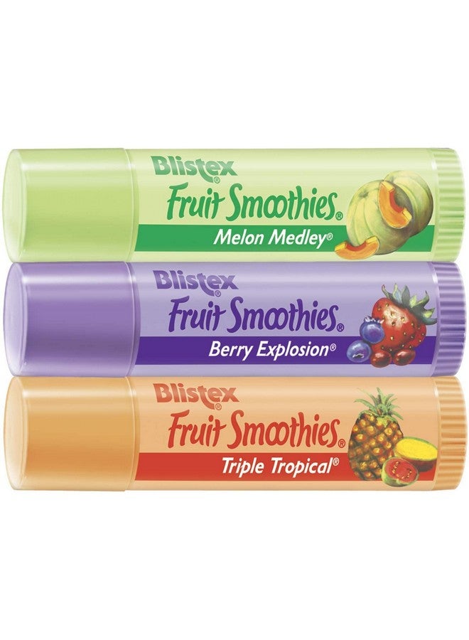 Fruit Smoothies Lip Moisturizers 3 Sticks 0.10 Oz Each