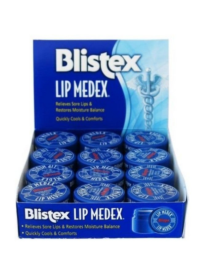 Lip Medex Relieves Sore Lips & Restores Moisture Balance 0.25Oz (Pack Of 12)