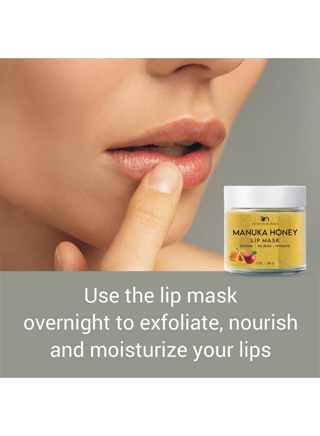 Lip Mask & Lip Balm Leaveon Overnight Repair And Nourish Lip Mask Or Lightweight Nonsticky Daytime Lip Care With Vitamin C Antioxidants Manuka Honey Stem Cells 1 Oz.