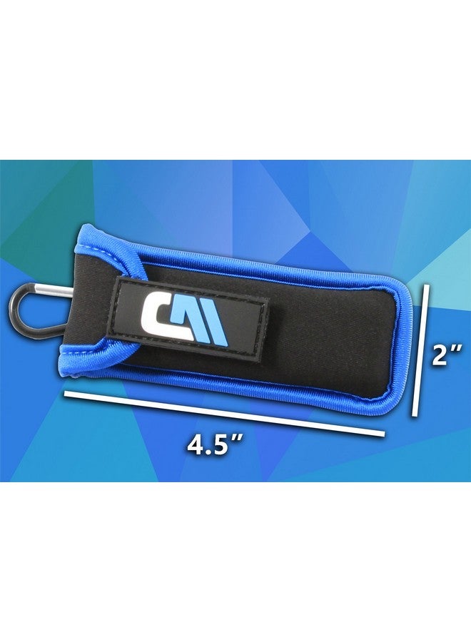 Lip Balm Holder Clip On Neoprene Chapstick Pouch Easily Clips Onto Backpack Or Belt For Convenient Travel And Storage Carabiner Included