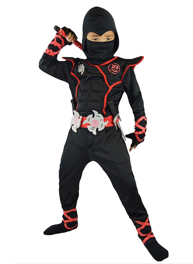 Creations Ninja Costume for Kids, Deluxe Ninja Costume for Boys Dress Up