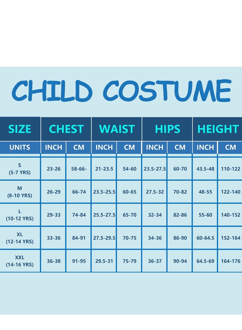 Creations Ninja Costume for Kids, Deluxe Ninja Costume for Boys Dress Up