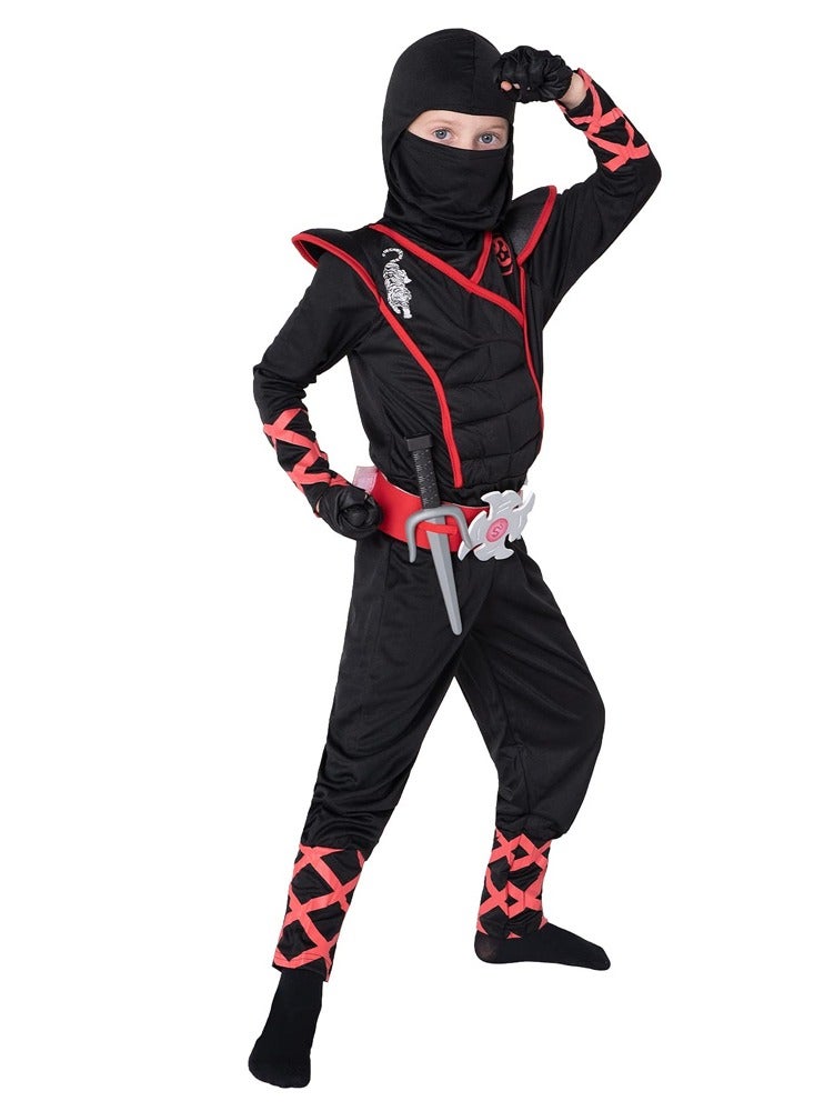 Creations Ninja Costume for Kids, Deluxe Ninja Costume for Boys Dress Up