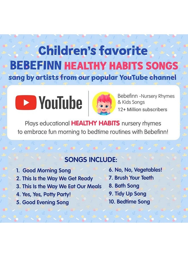 Bebefinn Healthy Habits Sound Book | Bebefinn Toys | Learning & Education Toys | Interactive Learning Books For Babies & Toddlers