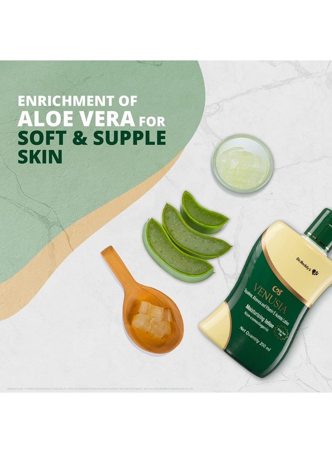Dr Reddy'S I Moisturizing Lotion I Enriched With Vitamin E, Aloe Vera & Squalene I Daily Face And Body Lotion I Soothing Itch Relief, Non-Greasy, 200Ml