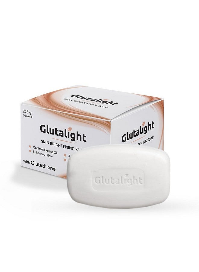 Skin Lightening Soap With 1% Glutathione |Reduces Dark Spots, Age Marks |For Skin Brightening 75Gm (Pack Of 3)